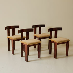 Luigi Vaghi Dining Chairs by Former, Set of 4, 1970s