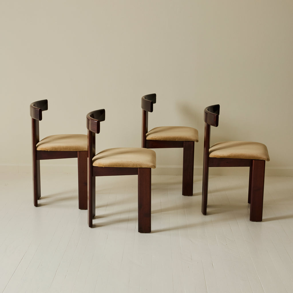 Luigi Vaghi Dining Chairs by Former, Set of 4, 1970s