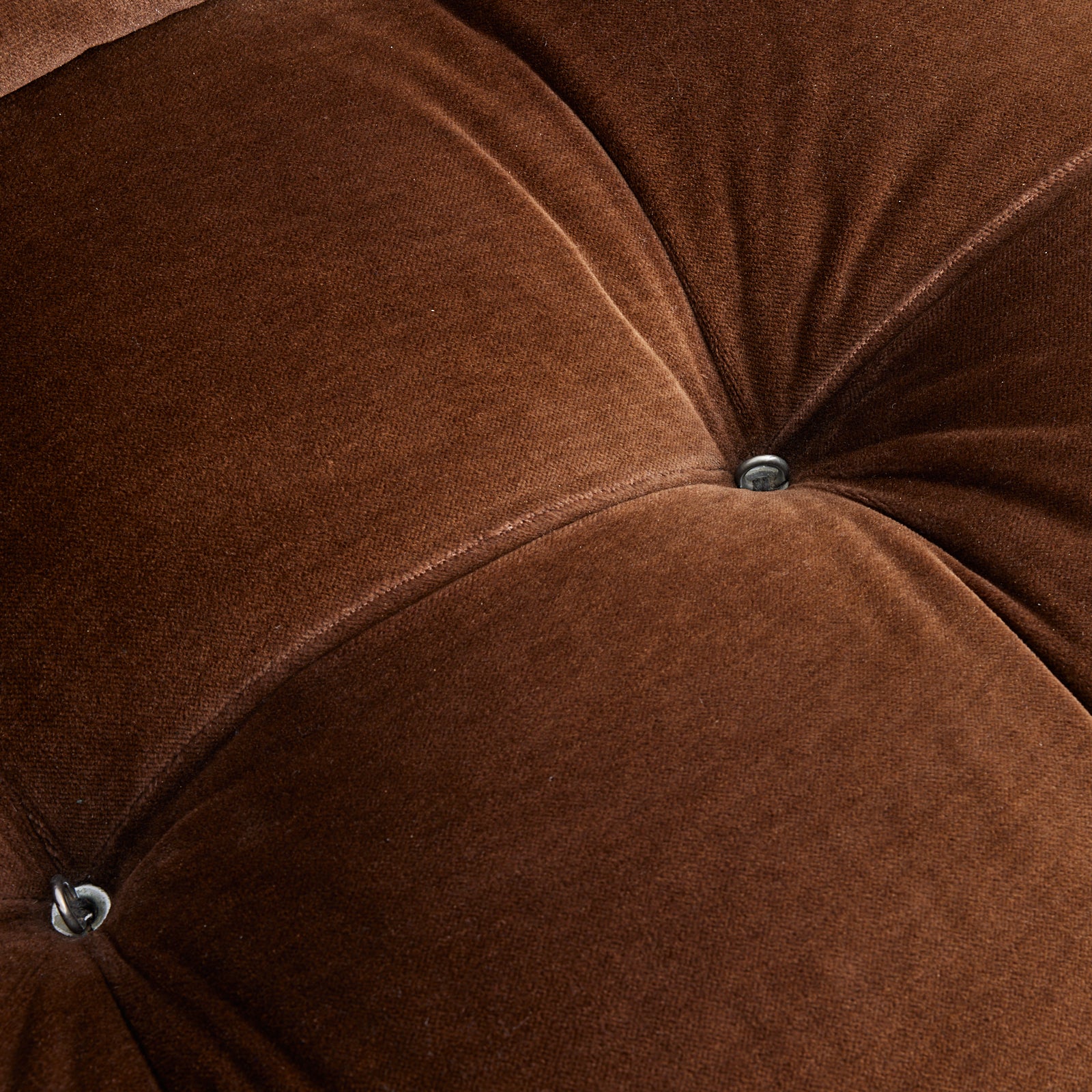 SOLD Mario Bellini "Camaleonda" Sofa, 1970s Vintage Mid Century Modular Sofa in Brown Velvet for B&B Italia, Set of 3