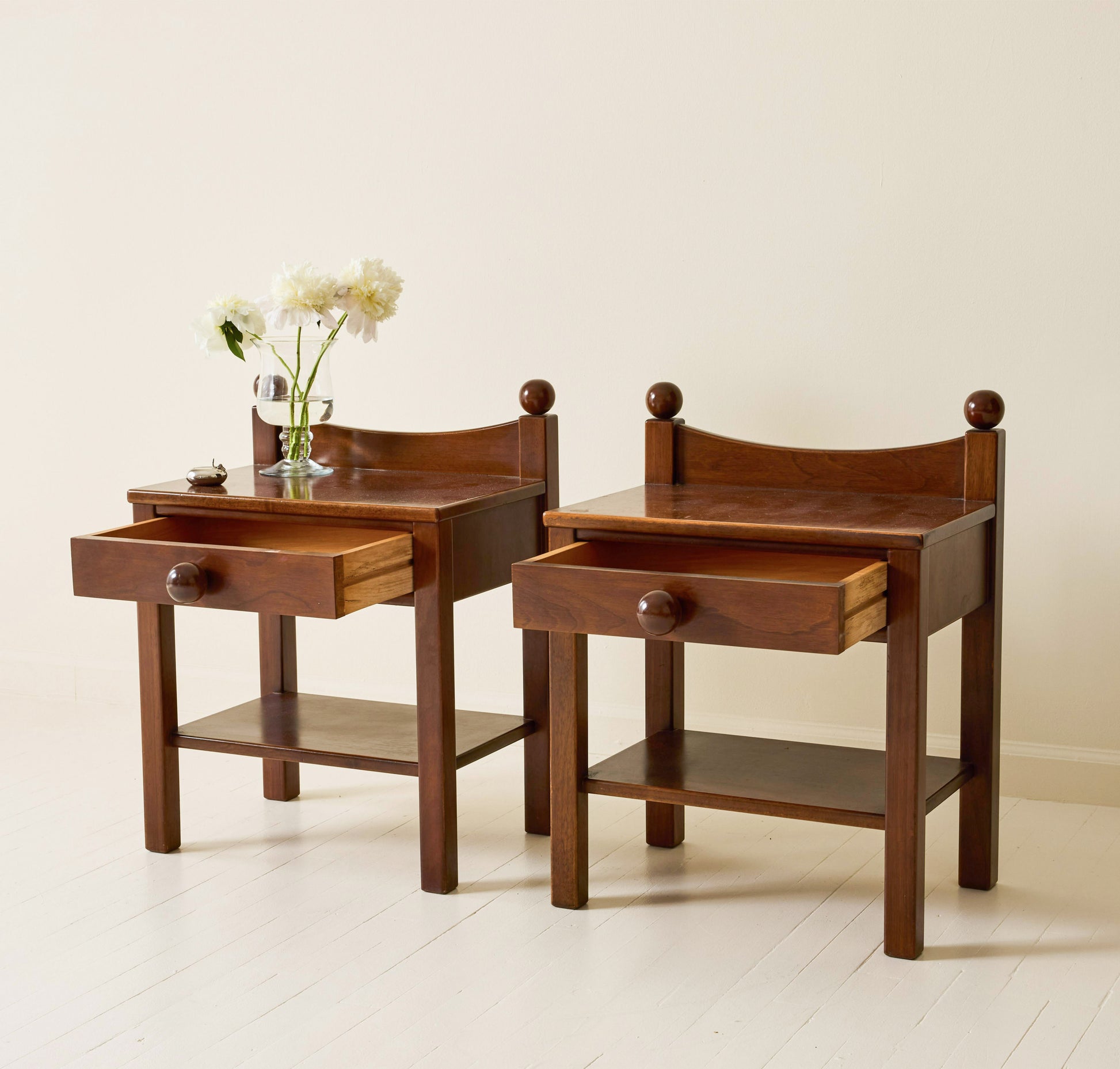 Luigi Caccia Dominioni Attributed Bedside Tables, a pair, 1960s