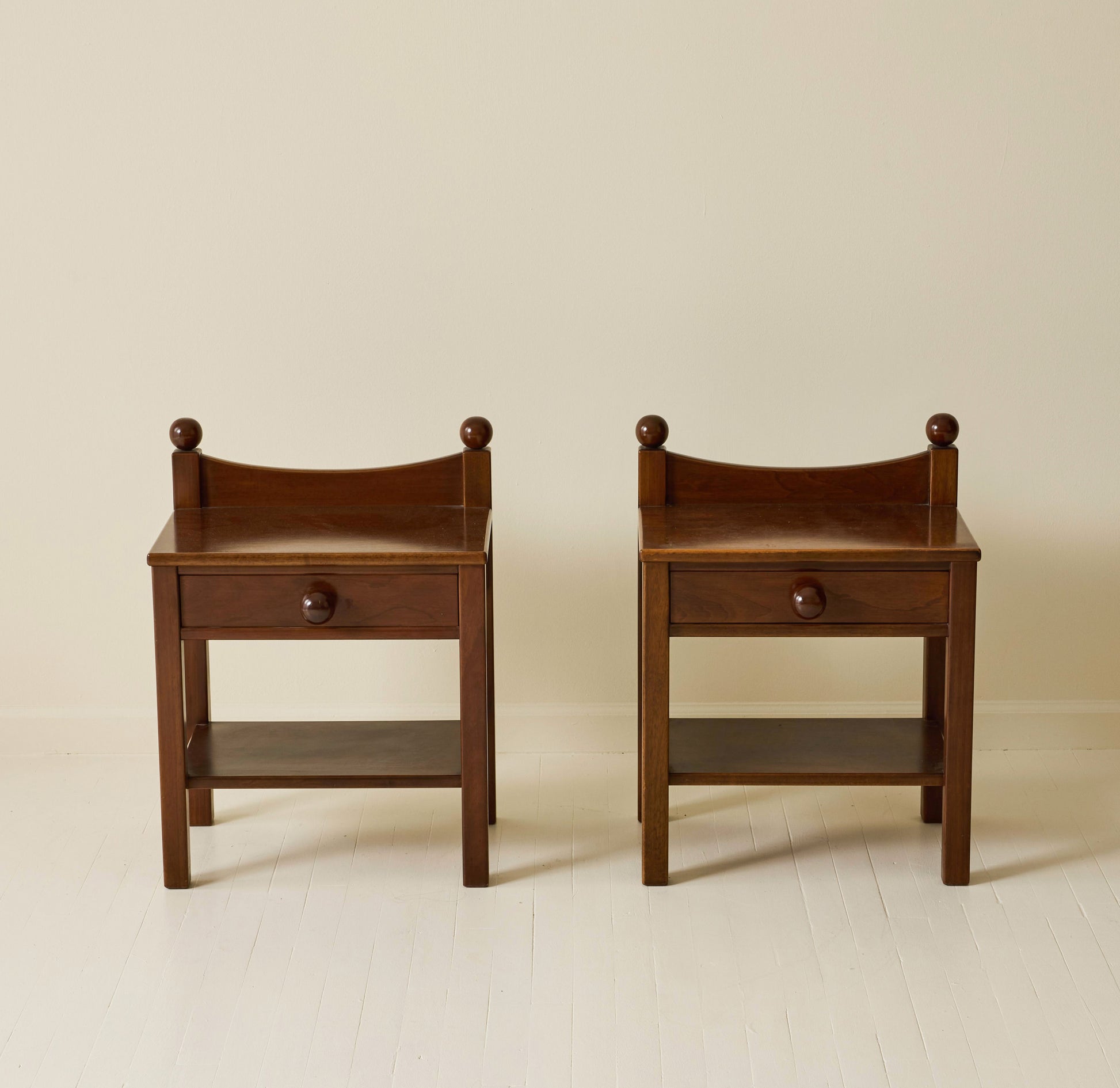 Luigi Caccia Dominioni Attributed Bedside Tables, a pair, 1960s