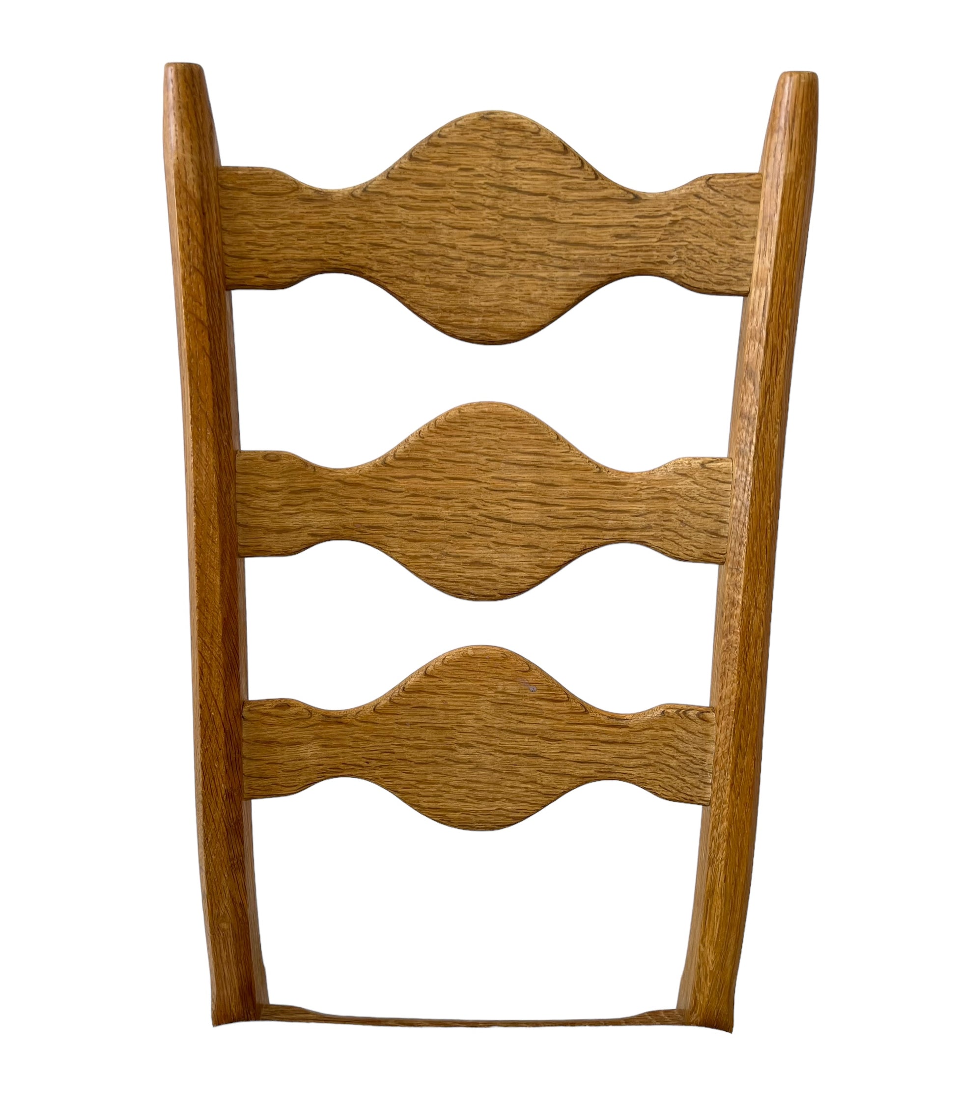 Henning Kjærnulf Oak "Razorblade" Chairs, 1960s Vintage Danish Mid Century for EG Kvalitetsmøbel, Set of 6