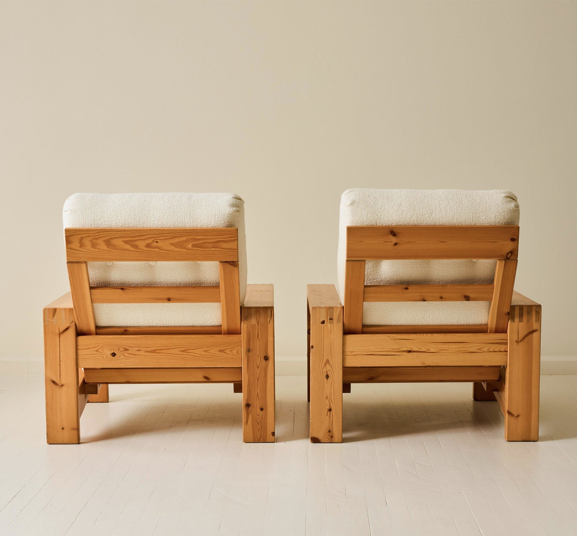 Swedish Pine Chairs, a pair, 1970s