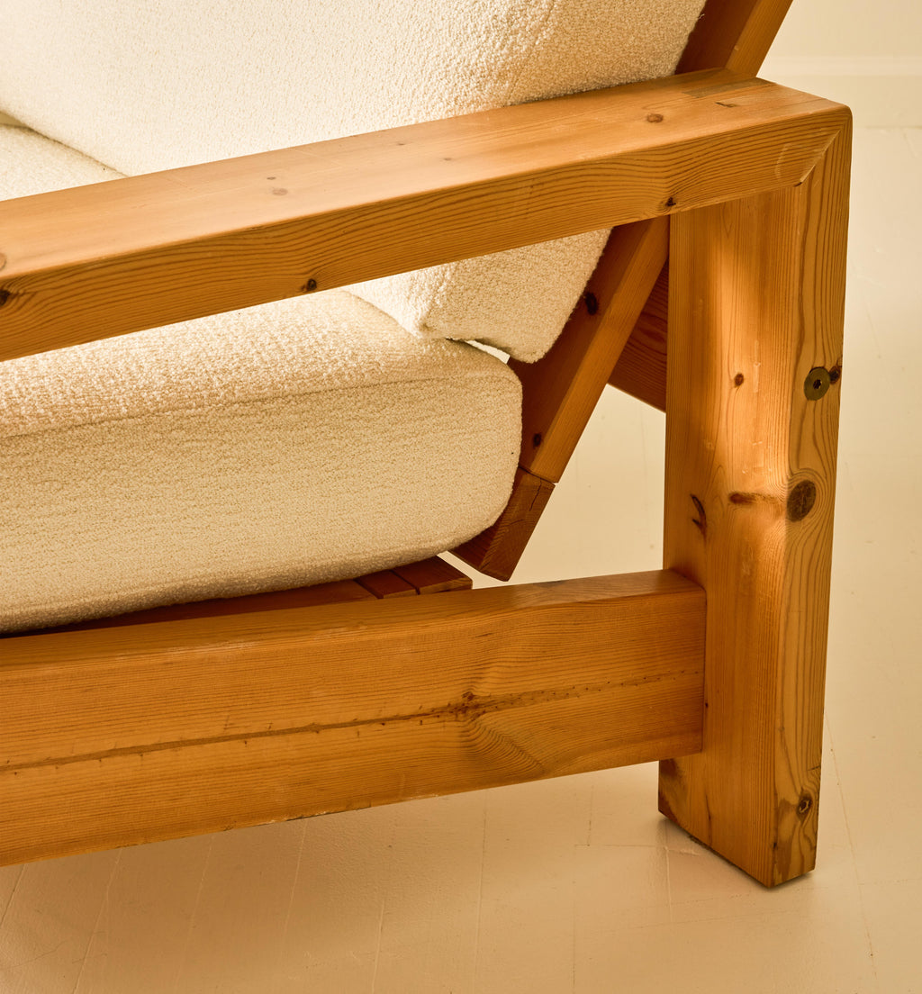 Swedish Pine Chairs, a pair, 1970s
