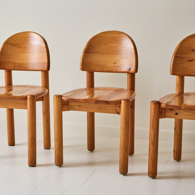 Rainer Daumiller Pine Dining Chairs, set of 6, 1970s