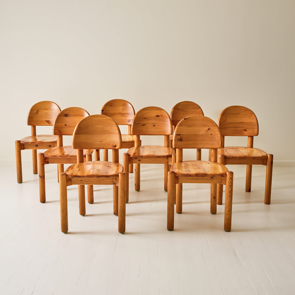 Rainer Daumiller Pine Dining Chairs, set of 6, 1970s