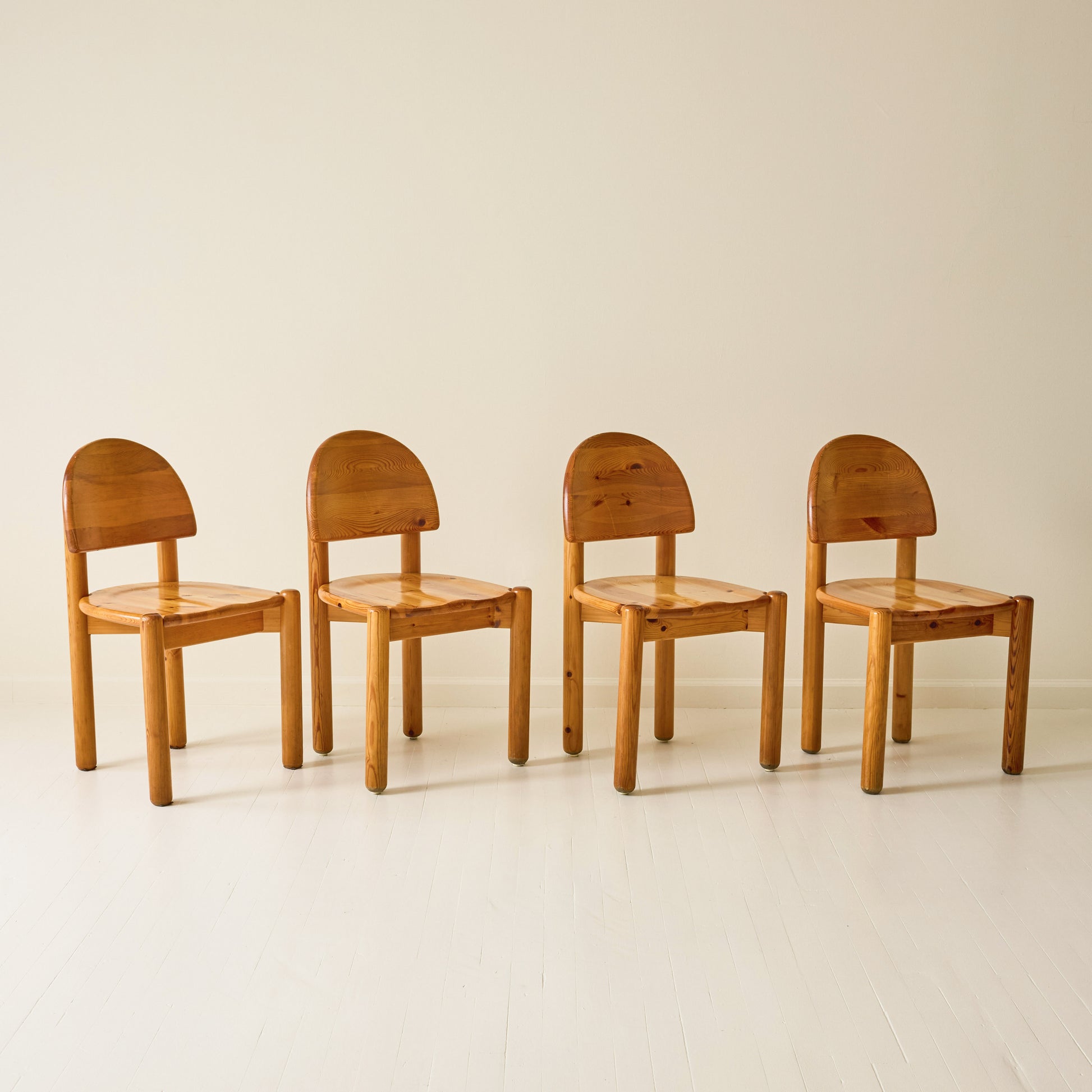 Rainer Daumiller Pine Dining Chairs, set of 6, 1970s