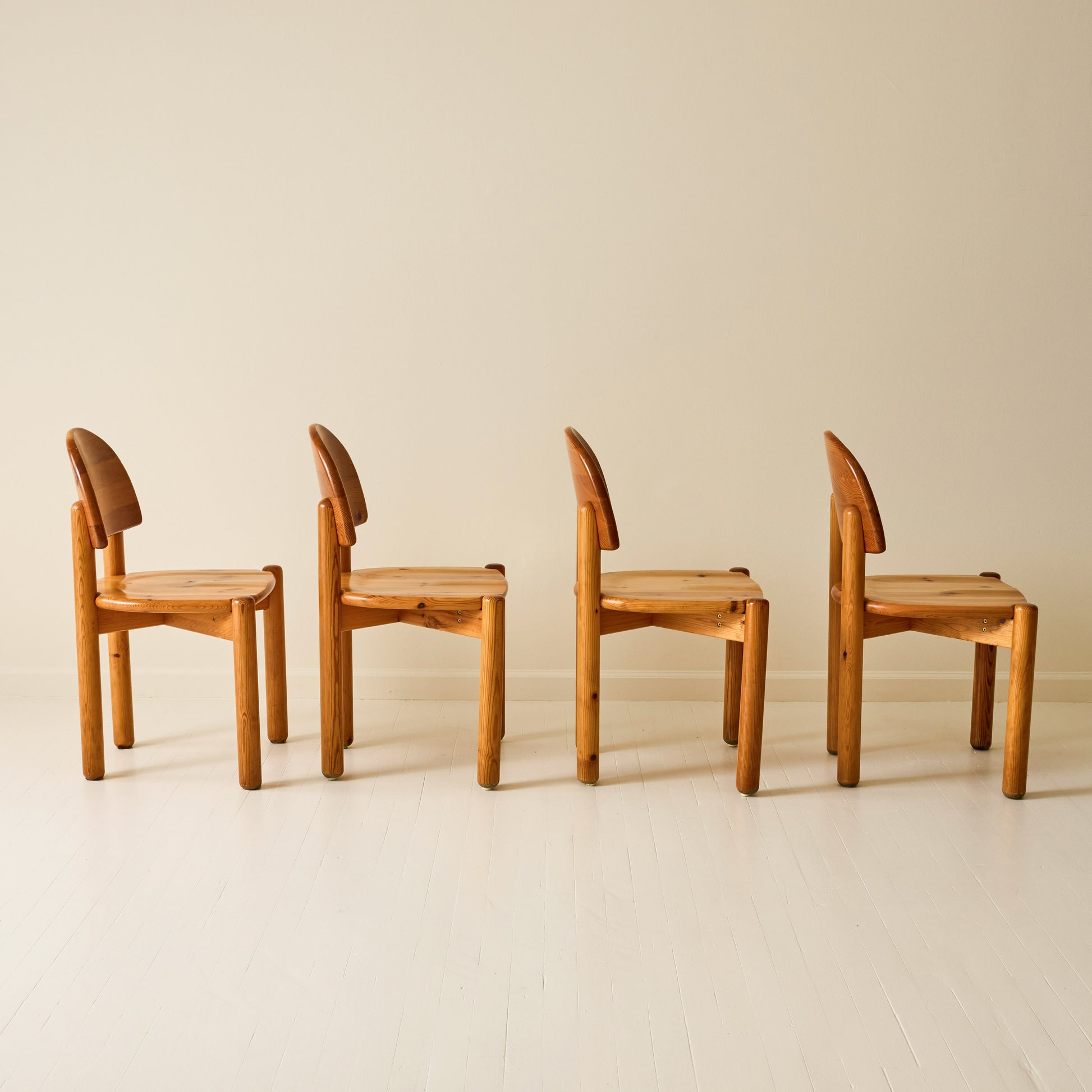 Rainer Daumiller Pine Dining Chairs, set of 6, 1970s