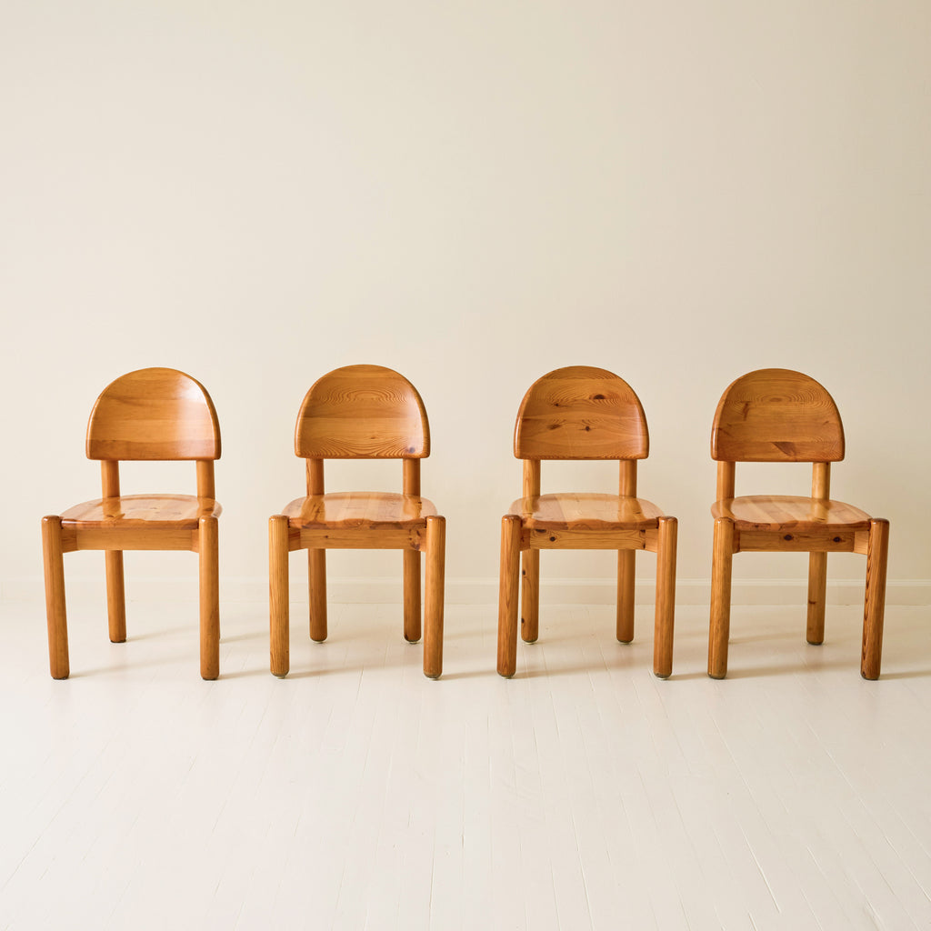 Rainer Daumiller Pine Dining Chairs, set of 6, 1970s