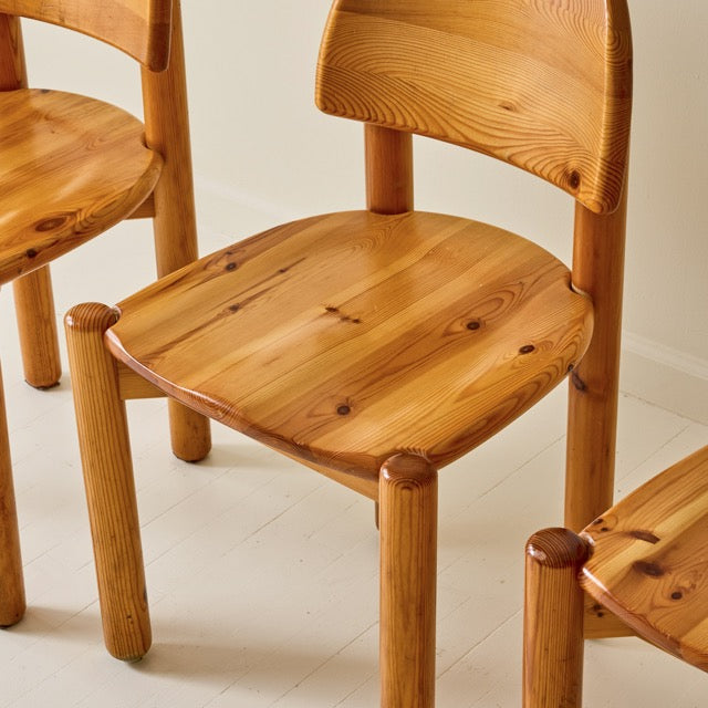 Rainer Daumiller Pine Dining Chairs, set of 6, 1970s