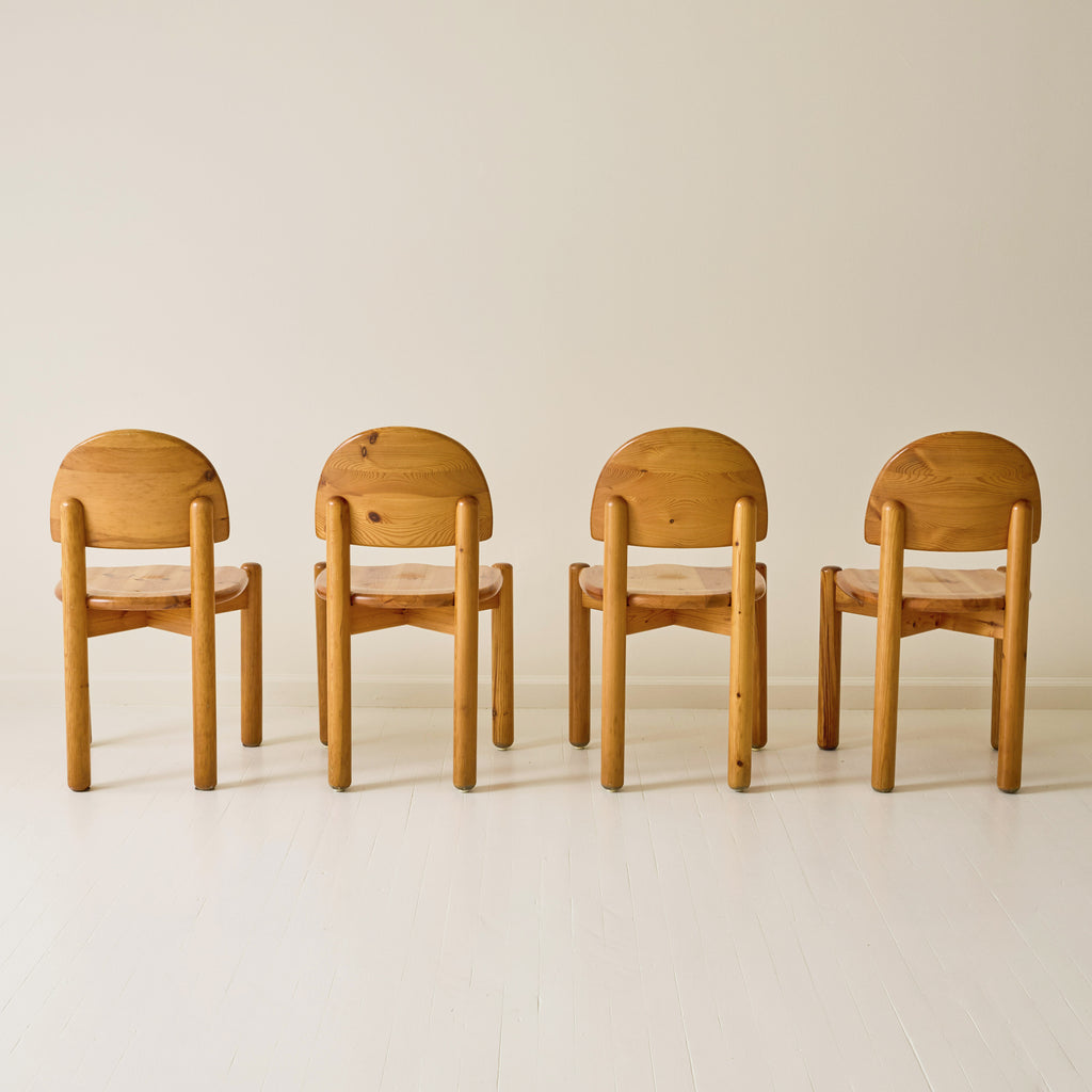 Rainer Daumiller Pine Dining Chairs, set of 6, 1970s