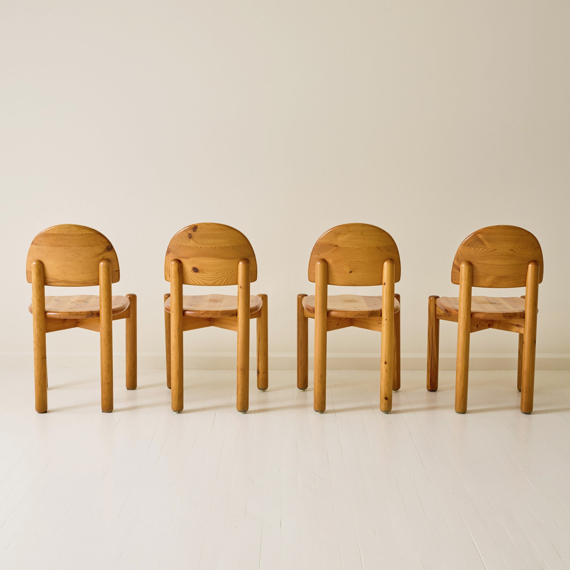 Rainer Daumiller Pine Dining Chairs, set of 6, 1970s