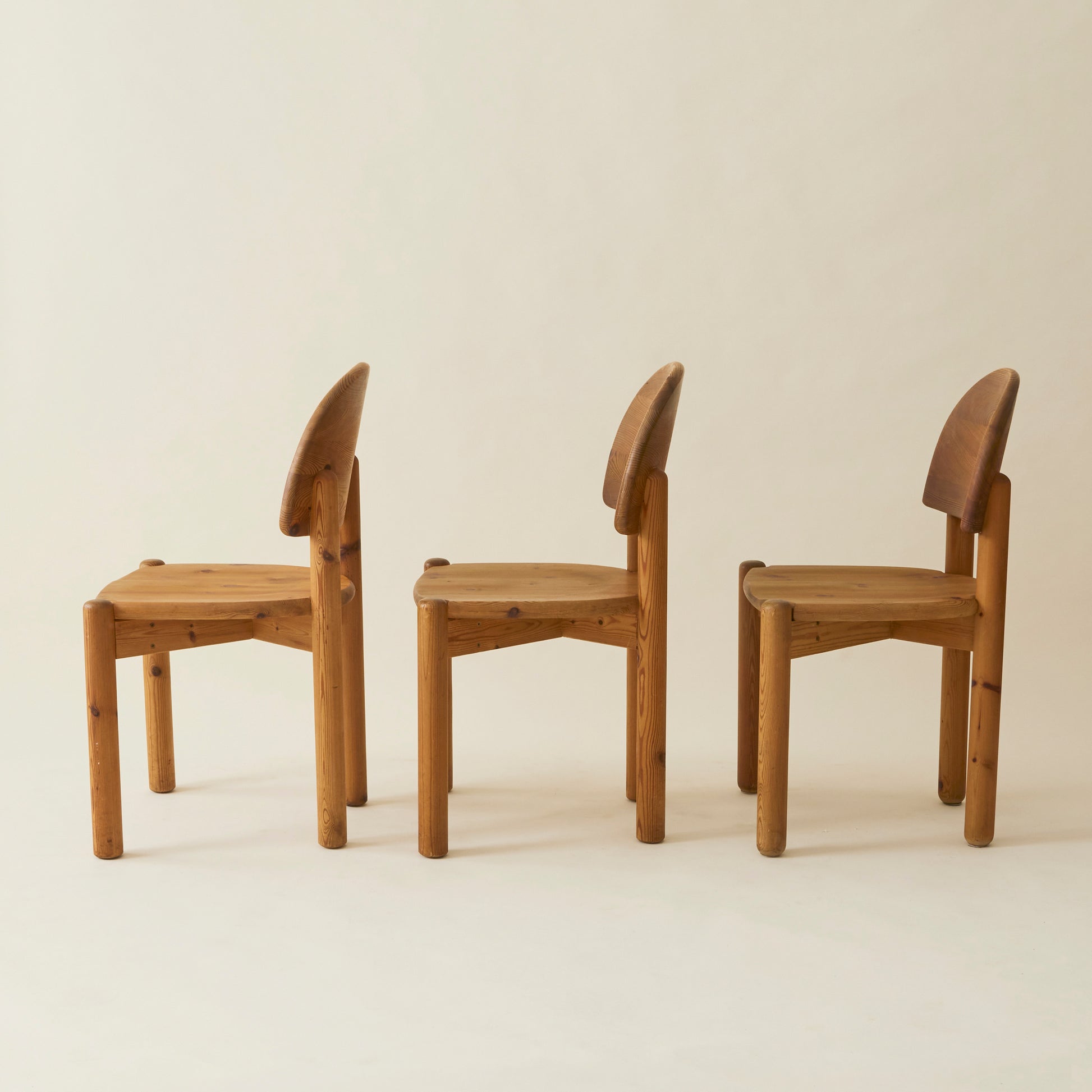 Rainer Daumiller Danish Pine Dining Chairs, Set of 6, 1970's