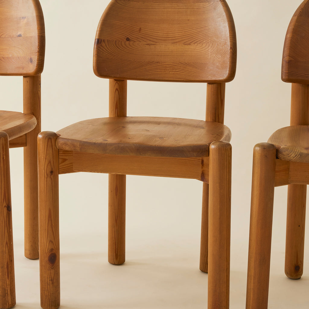 Rainer Daumiller Danish Pine Dining Chairs, Set of 6, 1970's