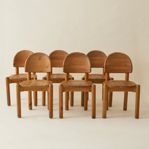 Rainer Daumiller Danish Pine Dining Chairs, Set of 6, 1970's