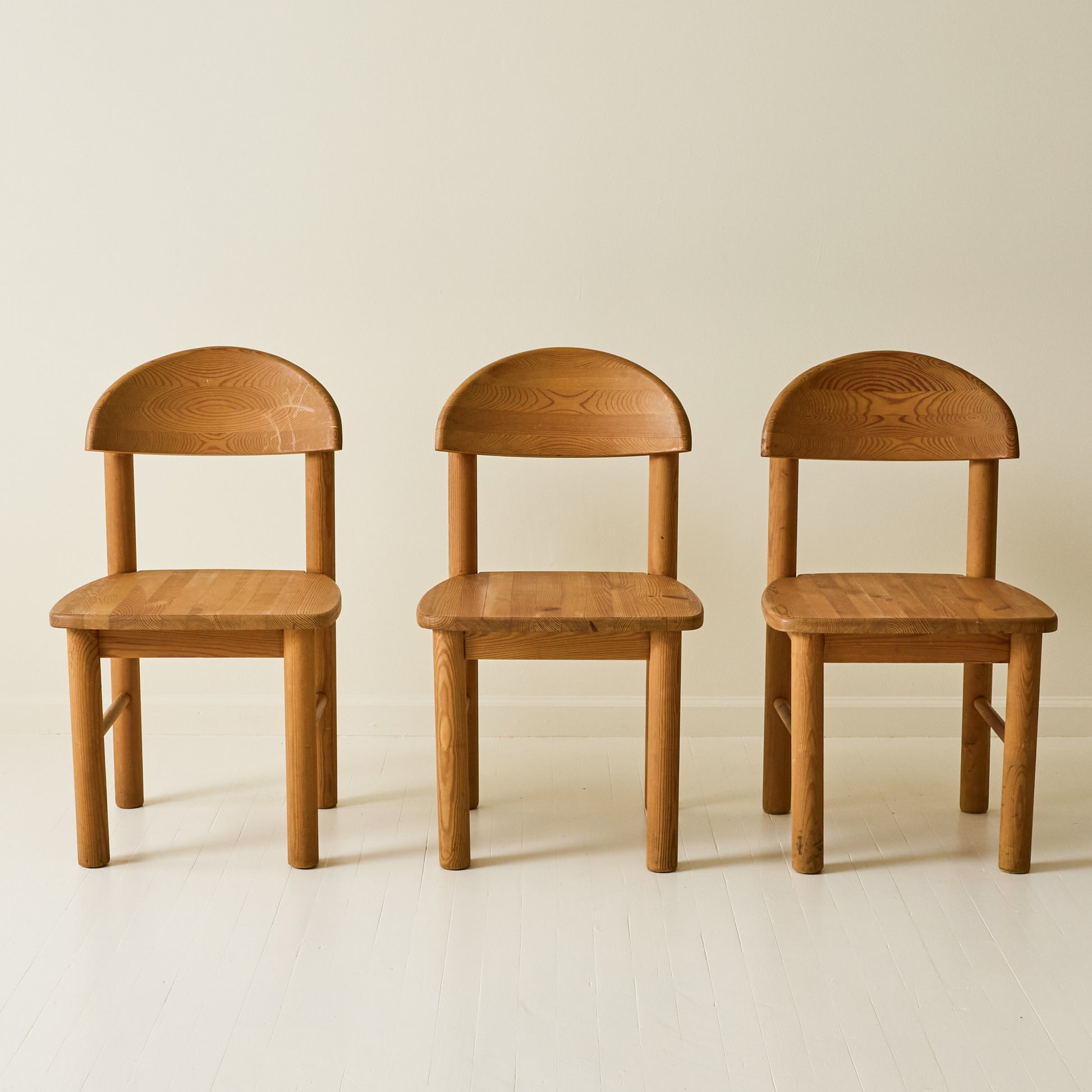 Rainer Daumiller Pine Dining Chairs, set of 6, 1970s