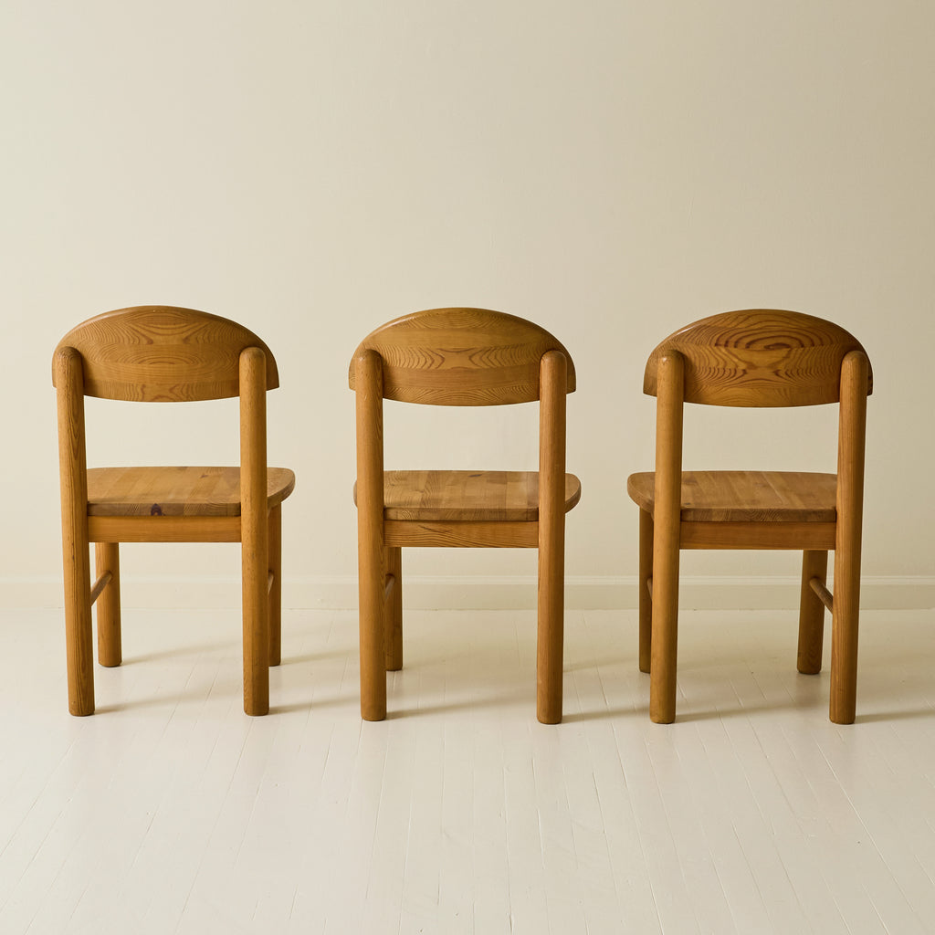 Rainer Daumiller Pine Dining Chairs, set of 6, 1970s