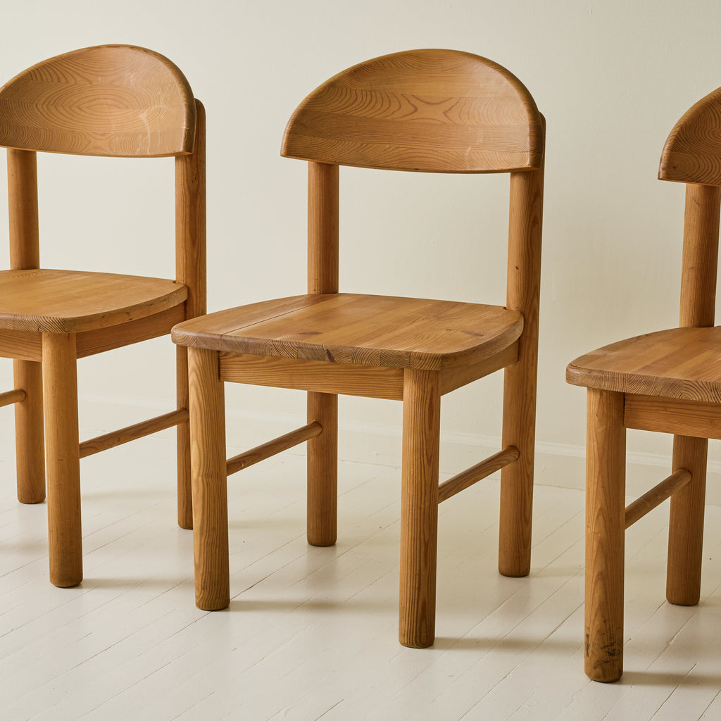 Rainer Daumiller Pine Dining Chairs, set of 6, 1970s