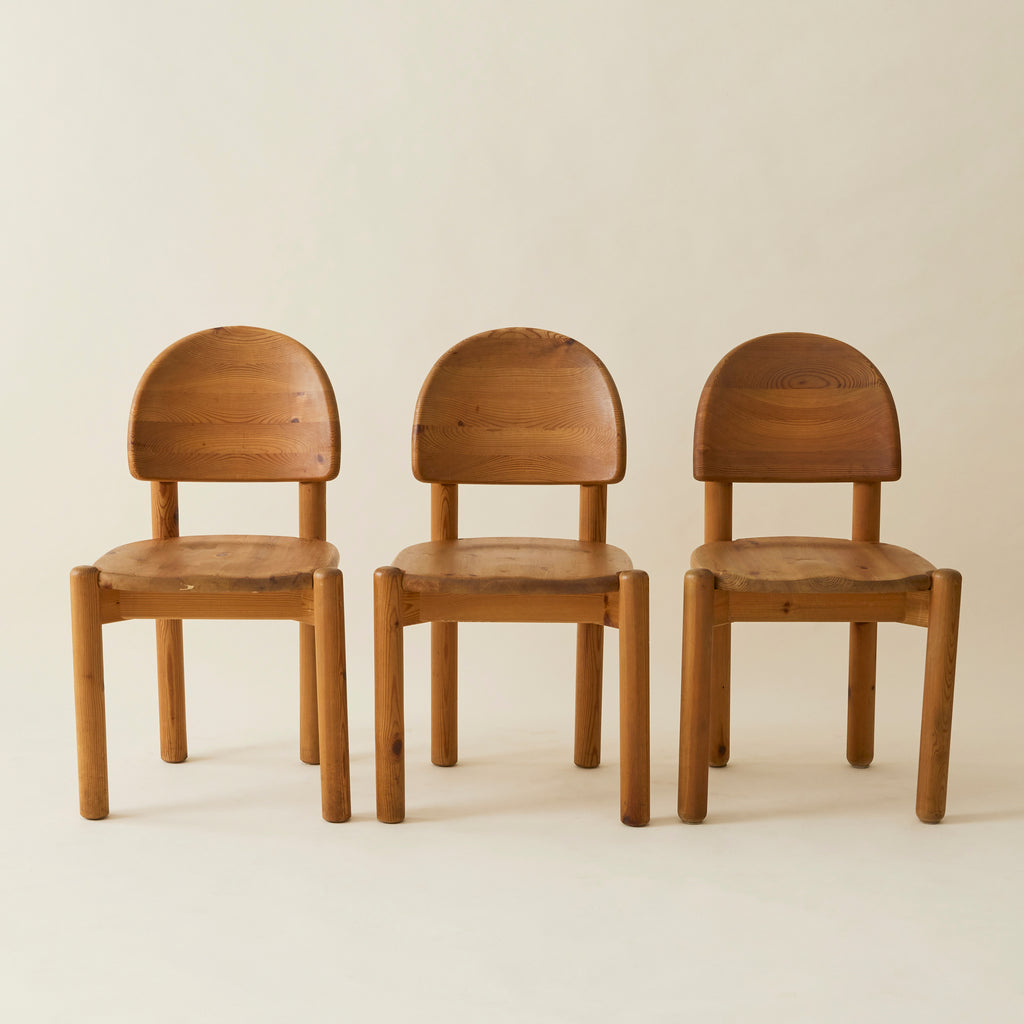 Rainer Daumiller Danish Pine Dining Chairs, Set of 6, 1970's