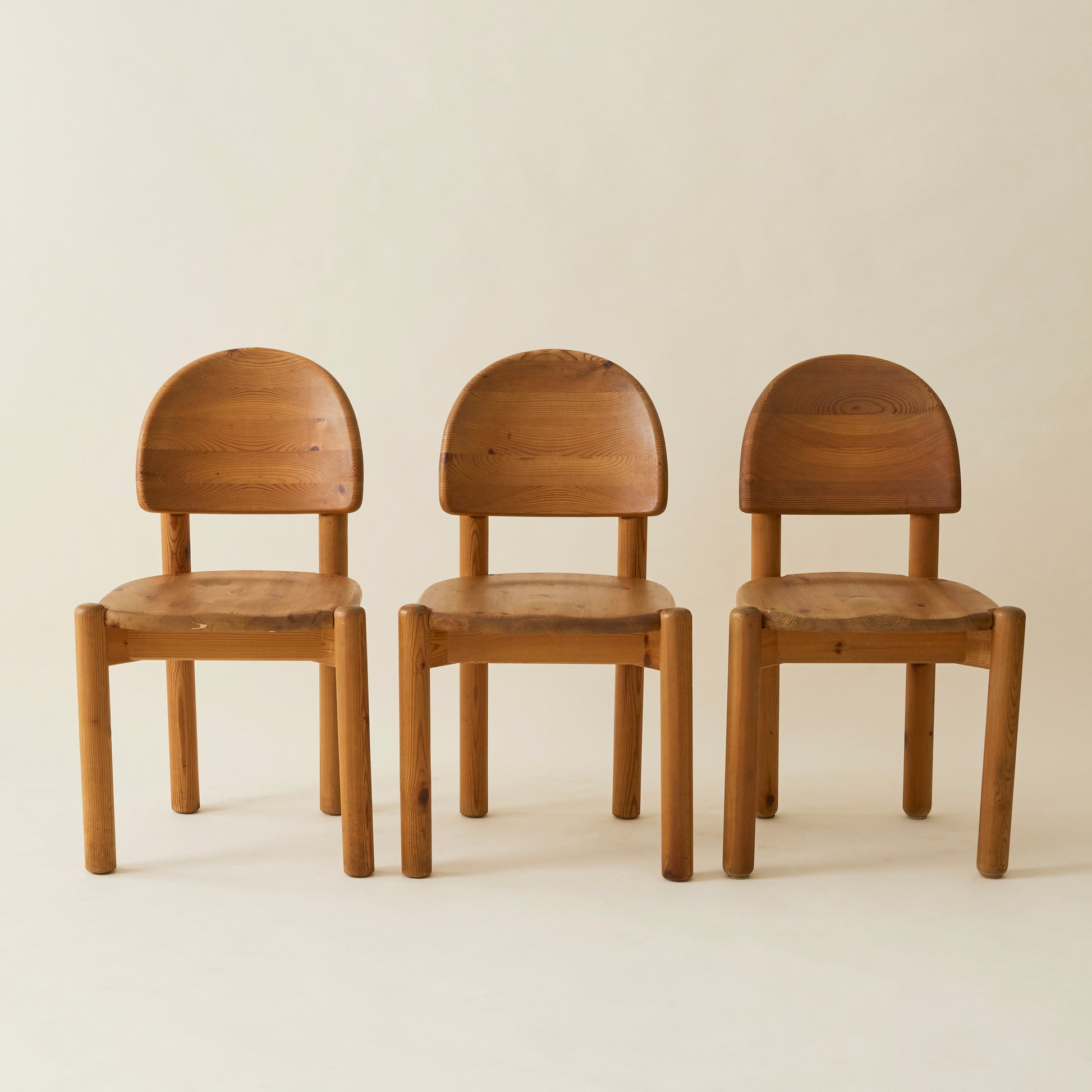 Rainer Daumiller Danish Pine Dining Chairs, Set of 6, 1970's