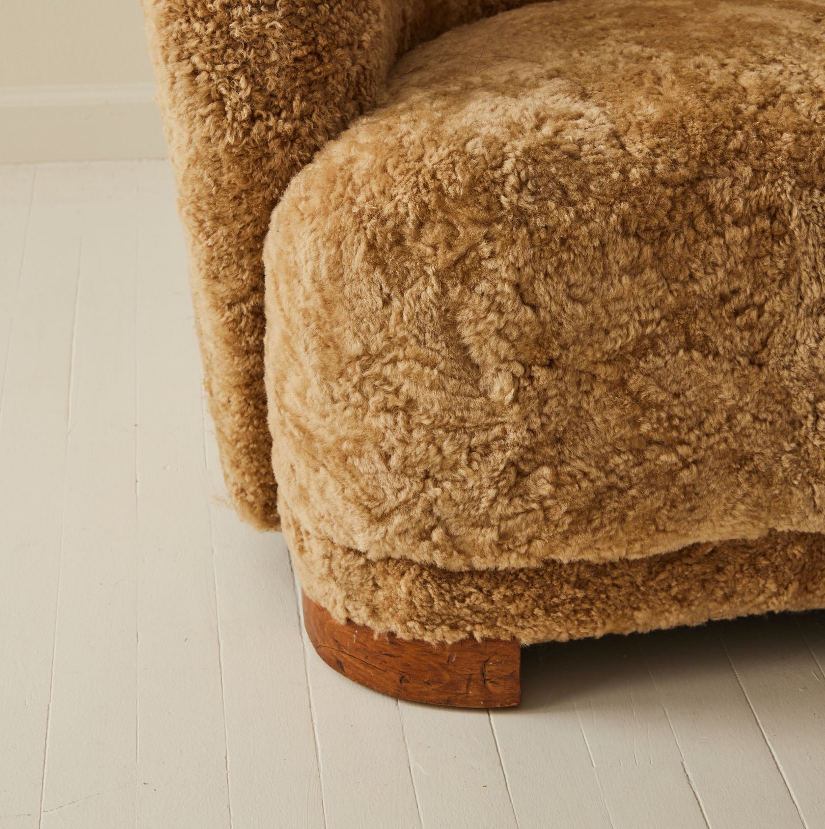 Danish Sheepskin Club Chair, 1930-40's.