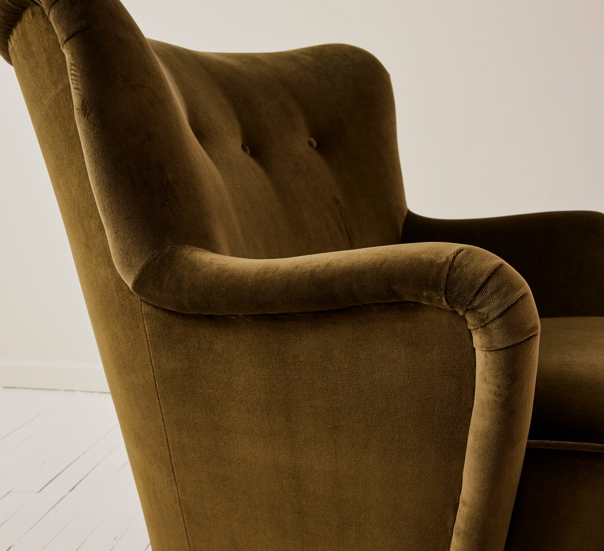 SOLD Danish Easy Chairs Mid Century Modern in Velvet 1940's