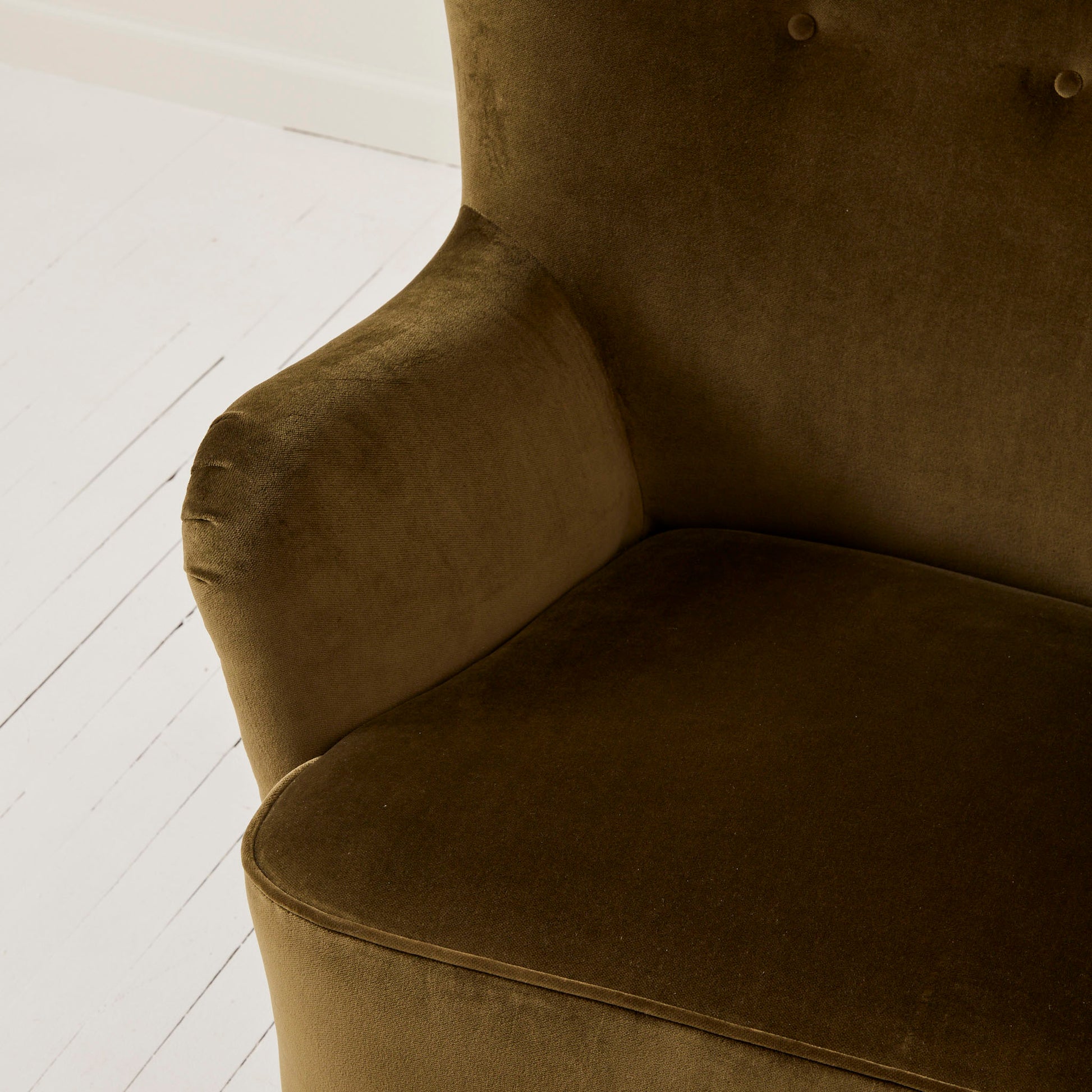 SOLD Danish Easy Chairs Mid Century Modern in Velvet 1940's