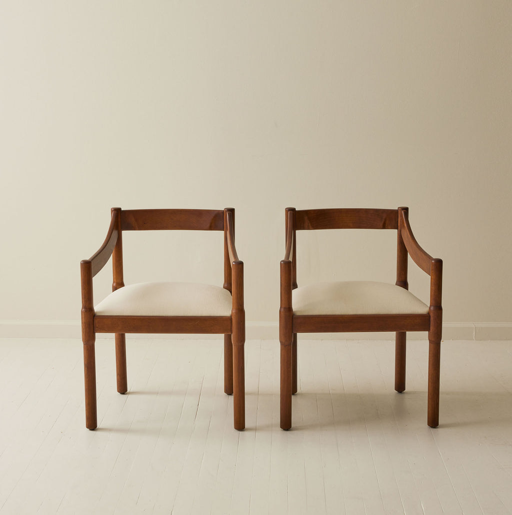 Vico Magistretti "Carimate" Chairs, 1960's, a pair
