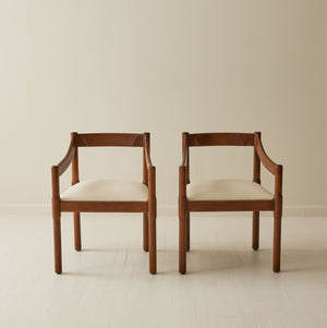 Vico Magistretti "Carimate" Chairs, 1960's, a pair