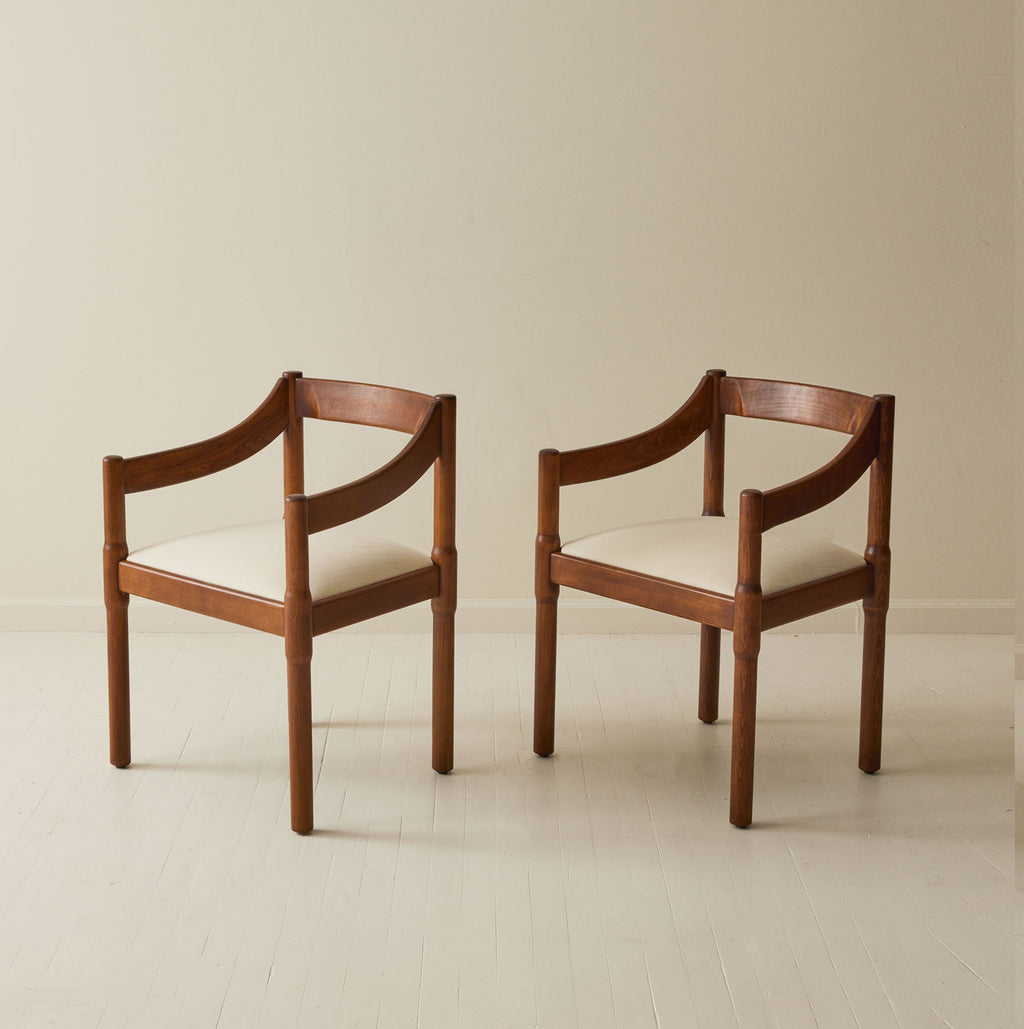 Vico Magistretti "Carimate" Chairs, 1960's, a pair