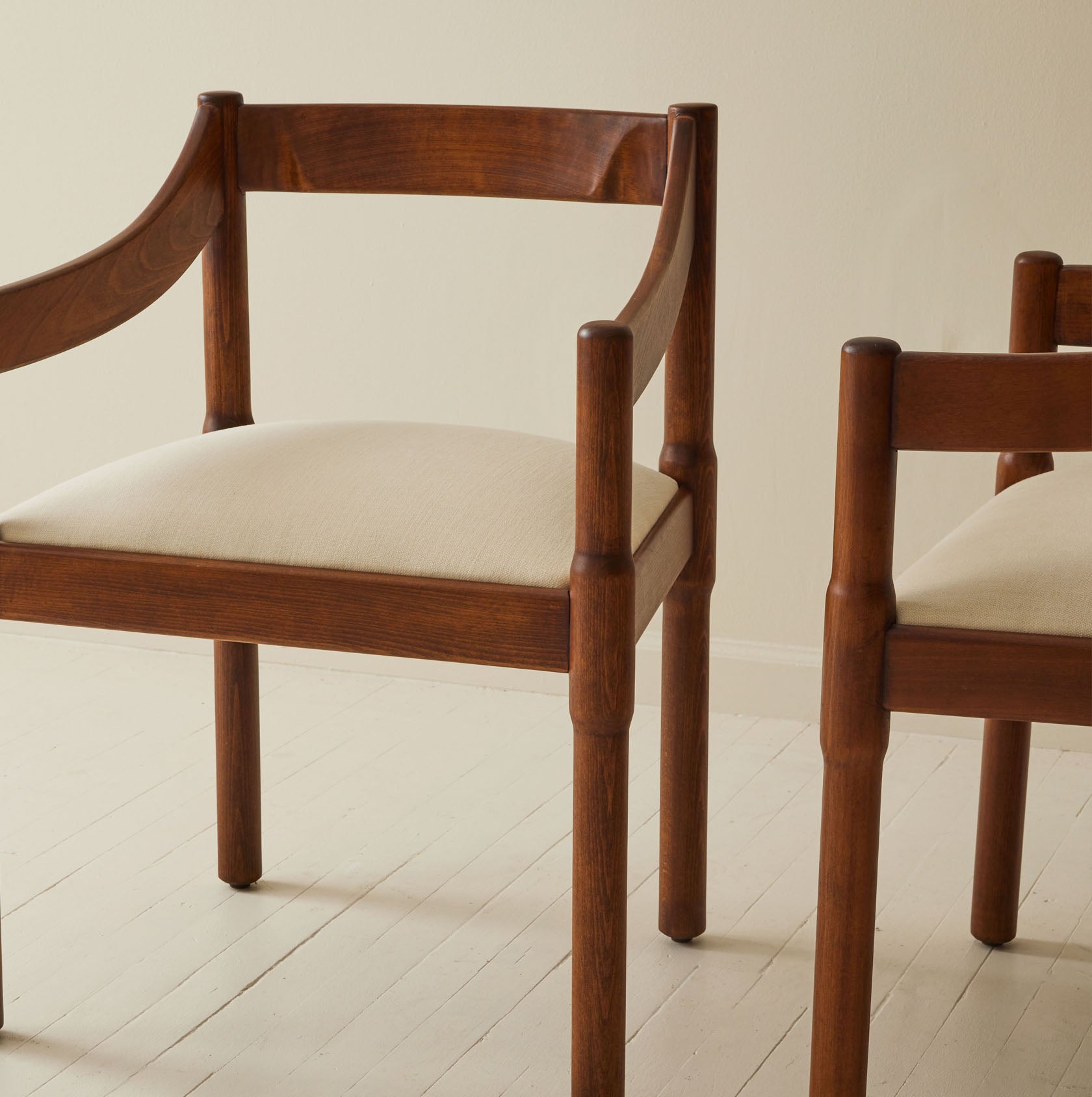 Vico Magistretti "Carimate" Chairs, 1960's, a pair