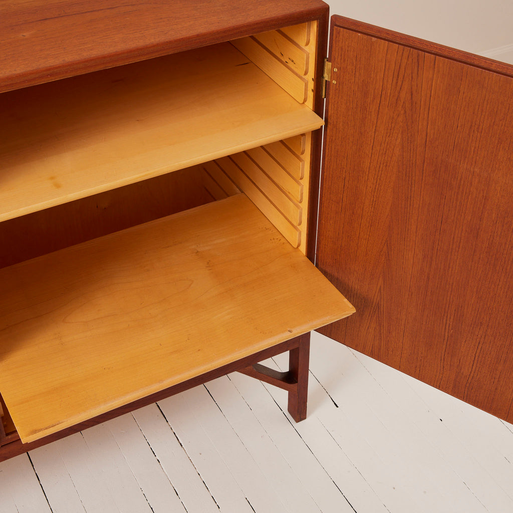 SOLD Borge Mogensen Teak Sideboard "China Cabinet" FDB Møbler 1950s