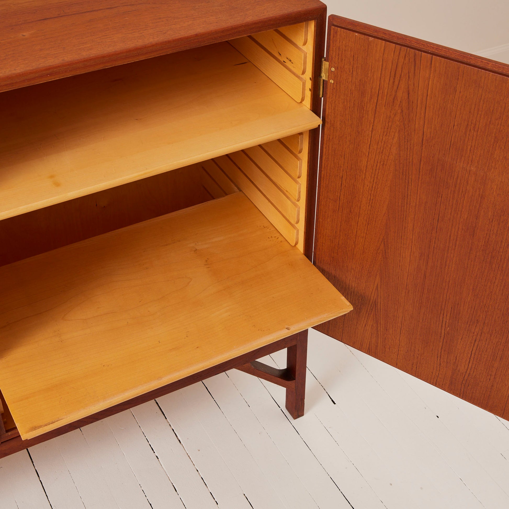 SOLD Borge Mogensen Teak Sideboard "China Cabinet" FDB Møbler 1950s