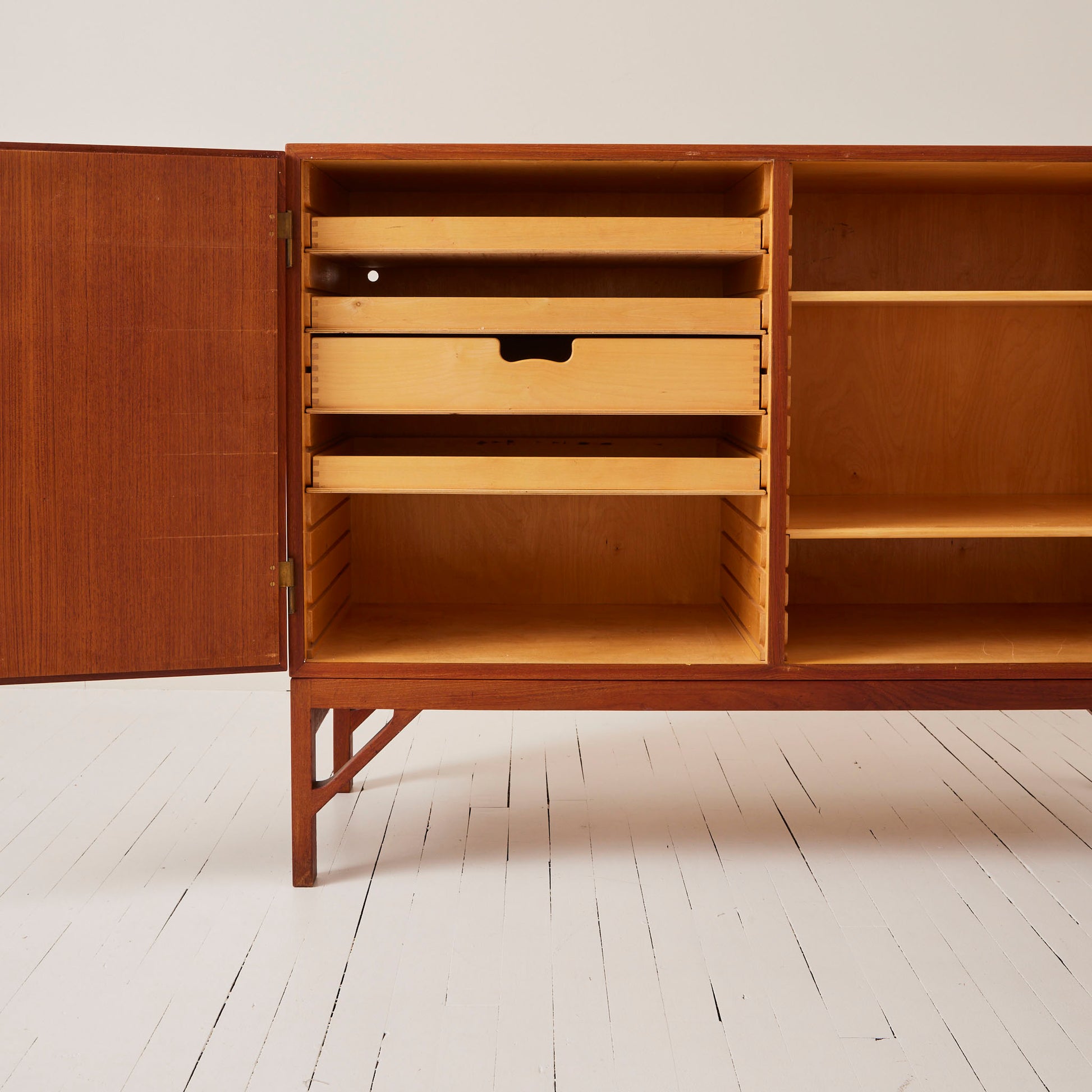 SOLD Borge Mogensen Teak Sideboard "China Cabinet" FDB Møbler 1950s