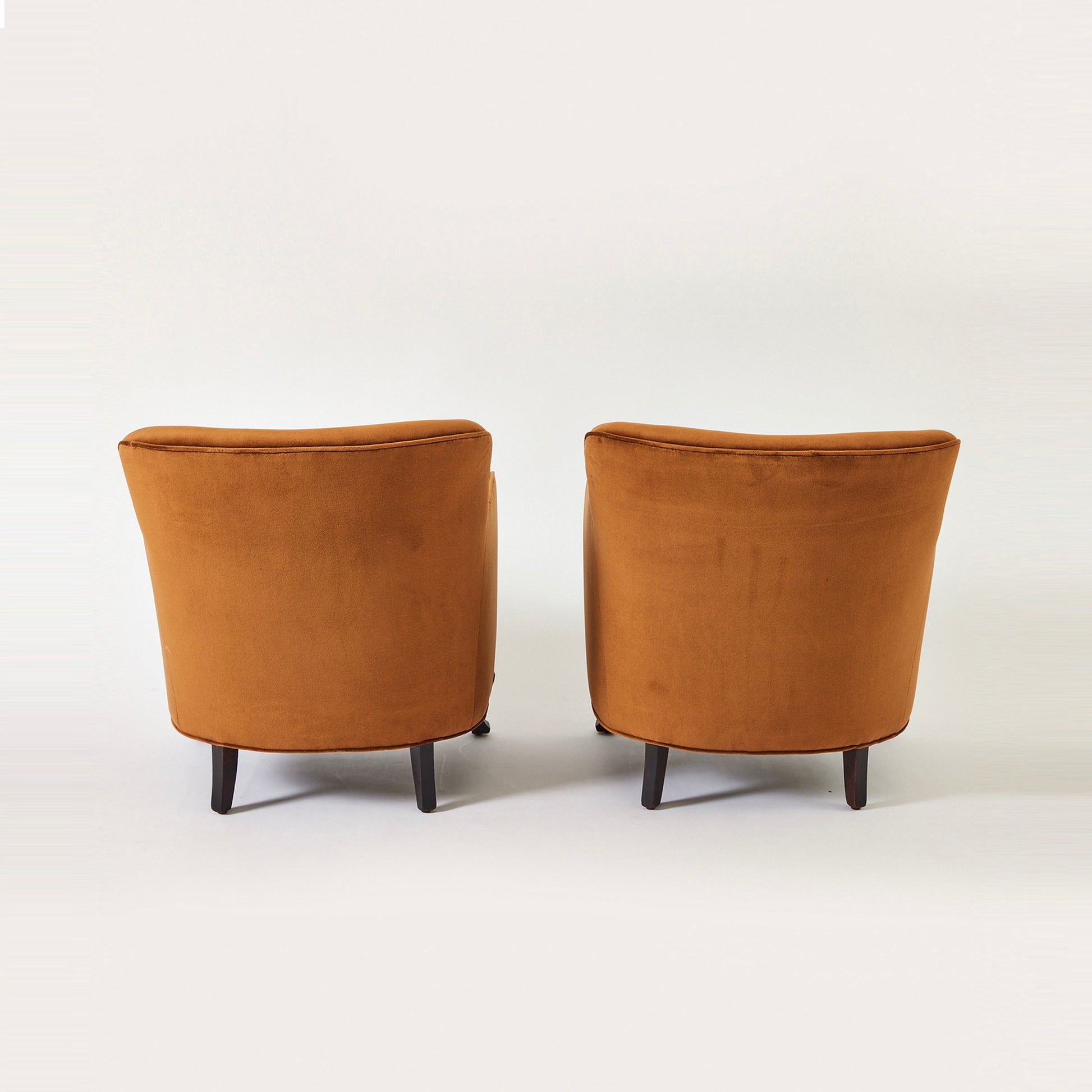 SOLD Swedish Armchairs in Velvet, 1920's/30s