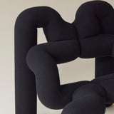Terje Ekstrom, Post Modern "Ekstrem" Chair, Steel and Foam With Wool Knitted Upholstery, 1980's