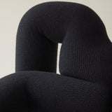 Terje Ekstrom, Post Modern "Ekstrem" Chair, Steel and Foam With Wool Knitted Upholstery, 1980's