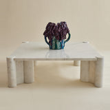 SOLD Gae Aulenti "Jumbo" Carrara Marble Table, for Knoll International 1970's