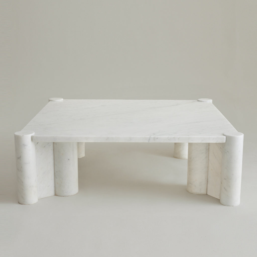 SOLD Gae Aulenti "Jumbo" Carrara Marble Table, for Knoll International 1970's