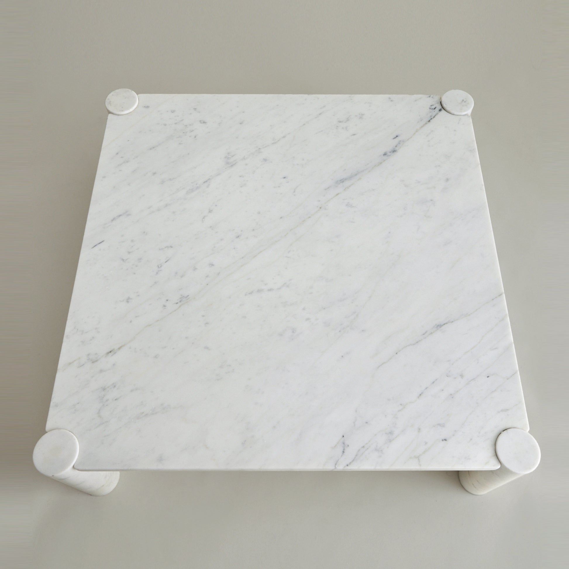 SOLD Gae Aulenti "Jumbo" Carrara Marble Table, for Knoll International 1970's