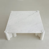 Gae Aulenti "Jumbo" Carrara Marble Table, for Knoll International 1970's