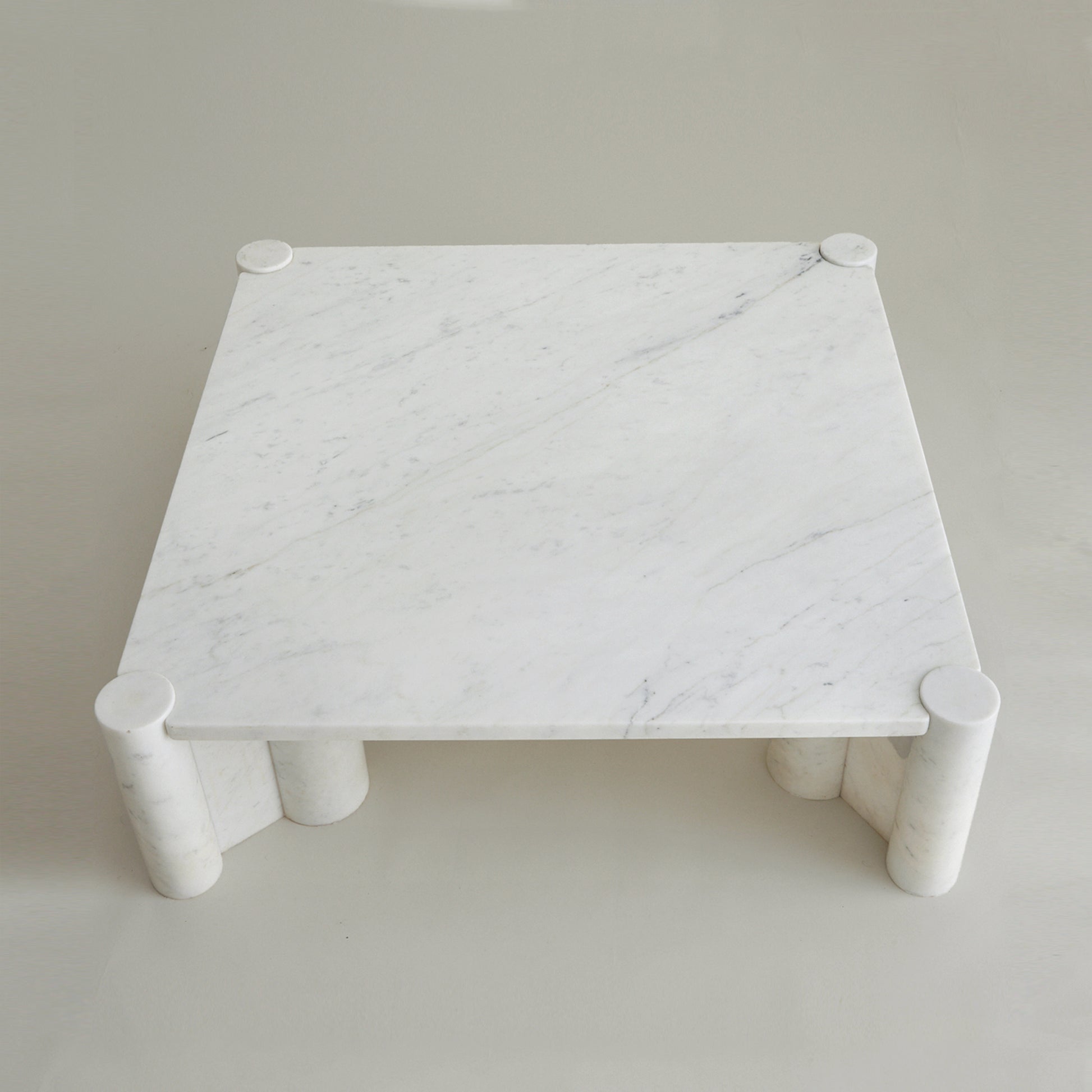 SOLD Gae Aulenti "Jumbo" Carrara Marble Table, for Knoll International 1970's