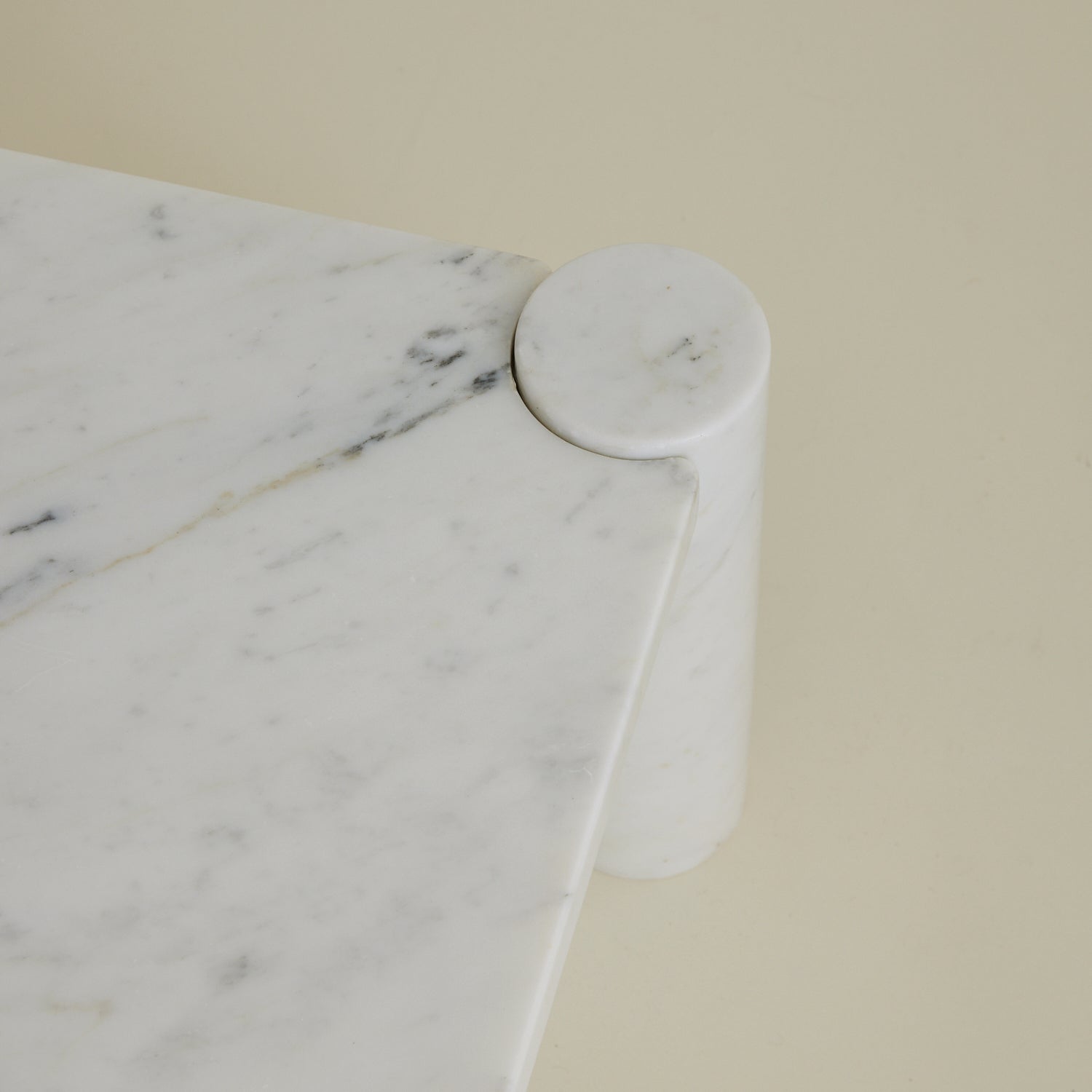 SOLD Gae Aulenti "Jumbo" Carrara Marble Table, for Knoll International 1970's