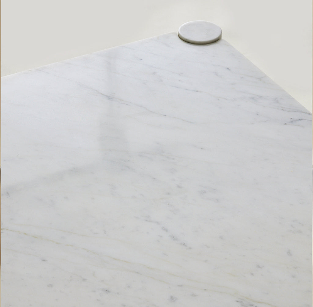 SOLD Gae Aulenti "Jumbo" Carrara Marble Table, for Knoll International 1970's