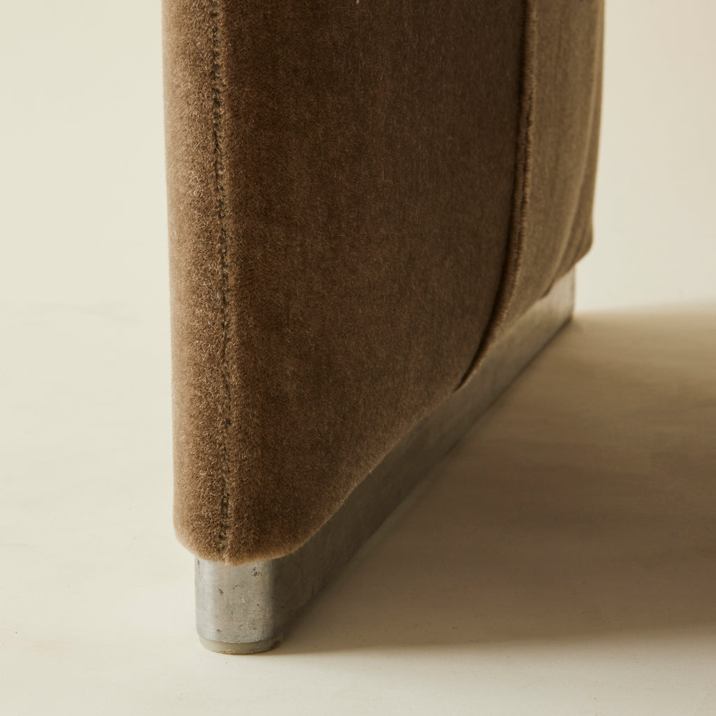 Giancarlo Piretti for Castelli "Alky" Mohair Lounge Chair, 1960s