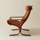 Ingmar Relling for Westnofa Norway, "Siesta" Bentwood and Leather Chair, 1970s