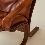 Ingmar Relling for Westnofa Norway, "Siesta" Bentwood and Leather Chair, 1970s