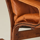Ingmar Relling for Westnofa Norway, "Siesta" Bentwood and Leather Chair, 1970s
