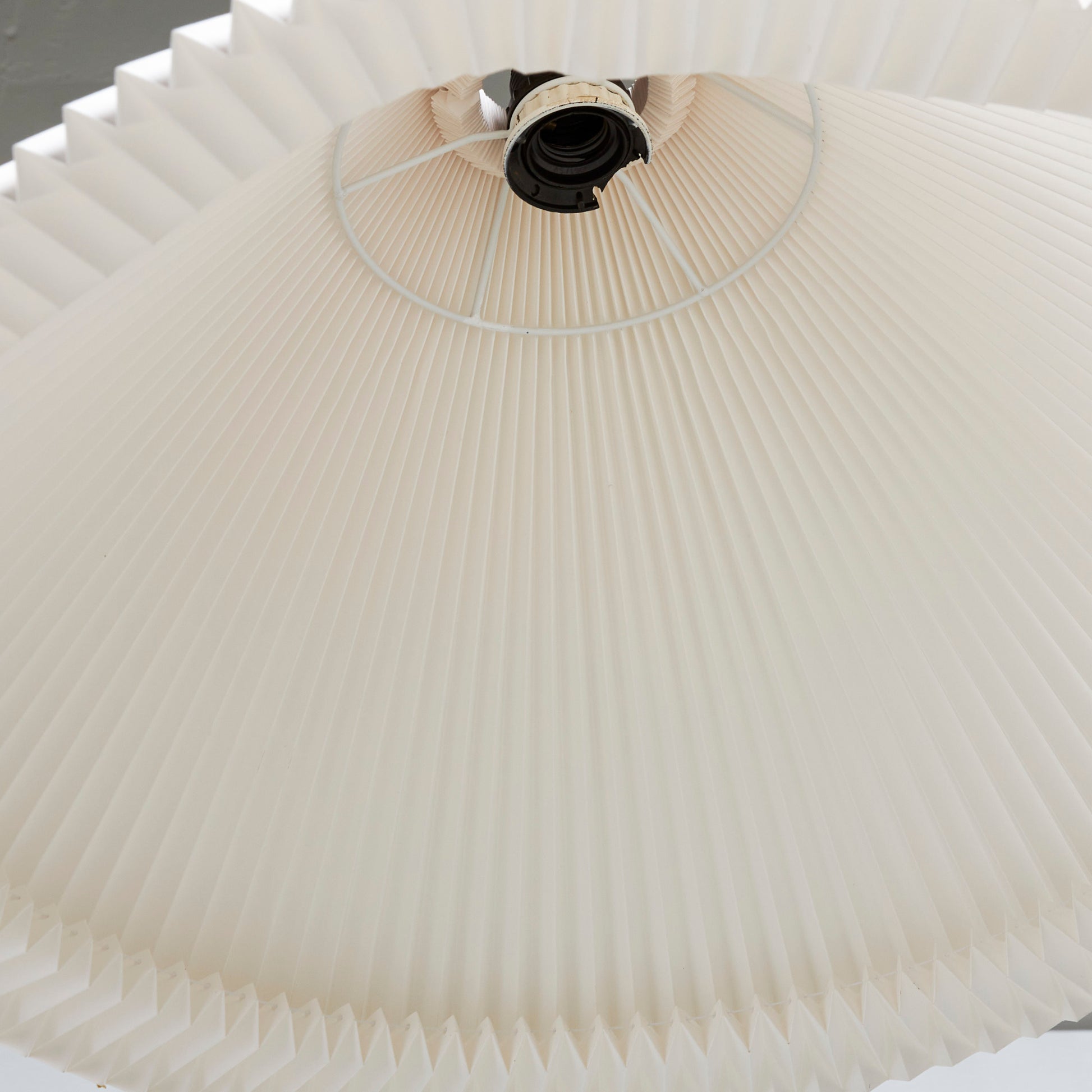 SOLD Mid 20th Century Mads Caprani Danish Floor Lamp With Pleated Shade
