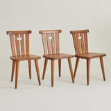 Göran Malmvall Swedish Mid Century set of 6 Pine dining chairs